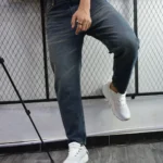 JEANS BOYFRIEND DARK  BLEU