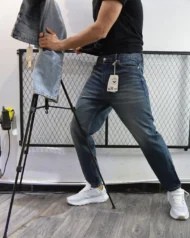 JEANS BOYFRIEND DARK  BLEU - Image 2