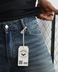 JEANS BOYFRIEND DARK  BLEU - Image 4