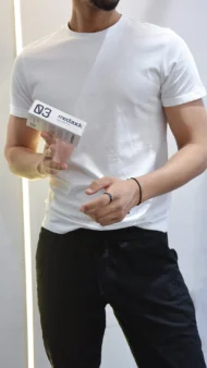 GHOST WHITE BASIC T-SHIRT