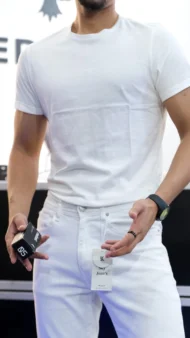 GHOST WHITE BASIC T-SHIRT - Image 4
