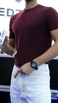 DARK BURGUNDY BASIC T-SHIRT