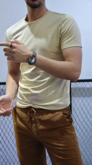 BEIGE BASIC T-SHIRT - Image 2