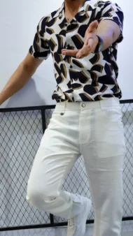 WHITE & BROWN SUMMER CHEMIS - Image 2