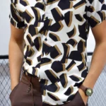 WHITE & BROWN SUMMER CHEMIS