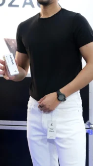 BLACK BASIC T-SHIRT - Image 5